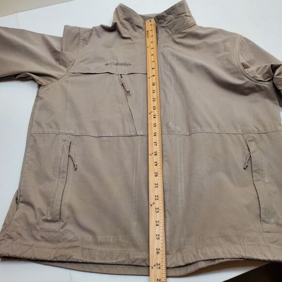 Columbia Jacket Women Large Beige Omni-Shield Full Zip Micro Canvas - Picture 4 of 16